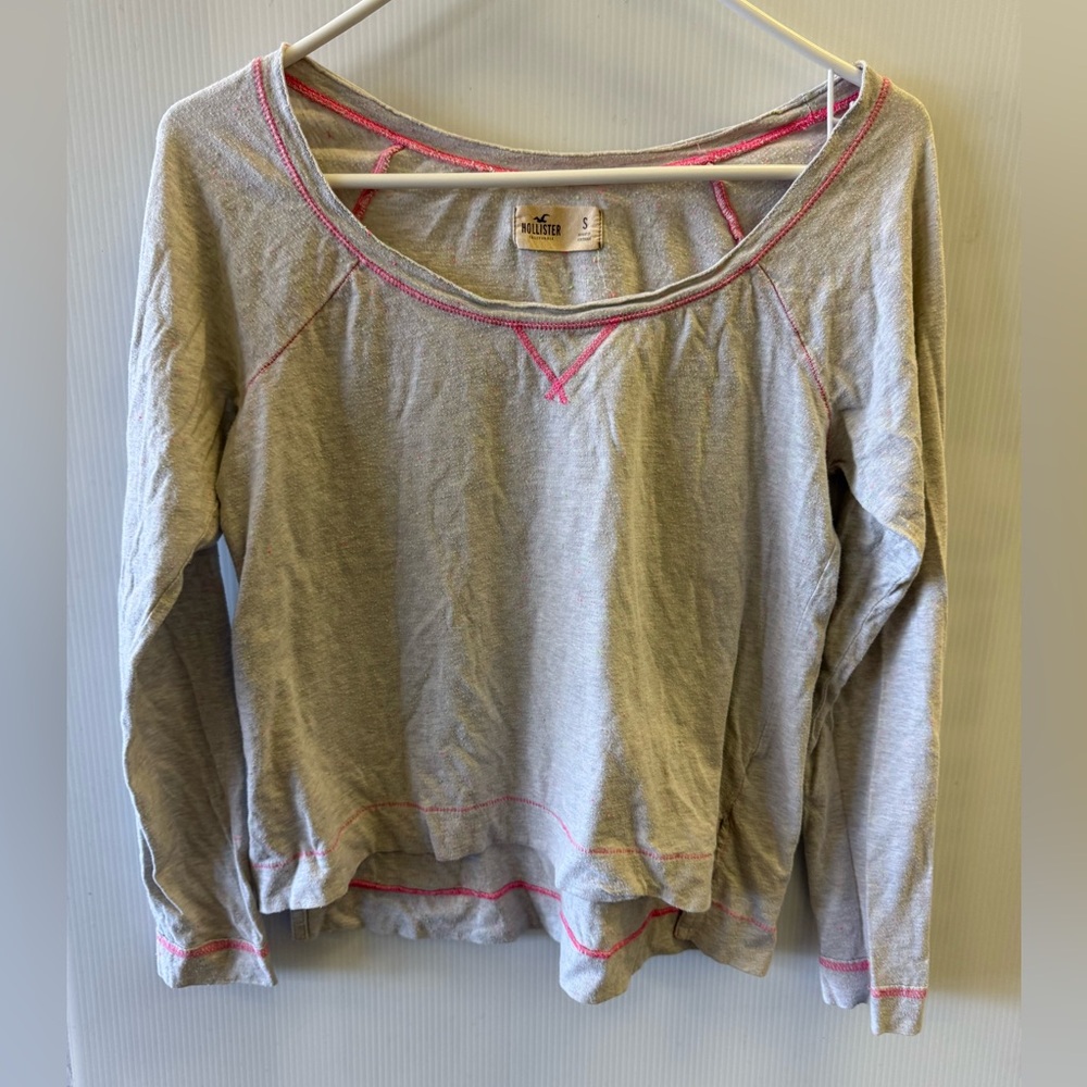 Hollister long sleeve crop shirt